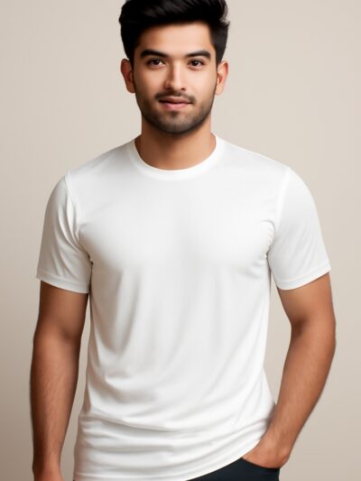 Men’s Custom Dotted Polyester T-Shirt