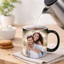 Personalized Magic Mug – Heat Sensitive Color Changing Photo Coffee Mug, Unique Printed Gift for Couples, Birthday & Anniversary